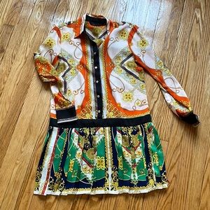 Zara scarf shift dress